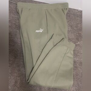 Puma Olive Green Men's Jogger Sweatpants